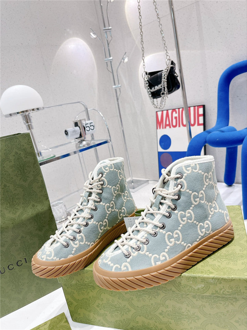 High Quality Luxury Gucci High Top Casual Sneakers – Style 17811