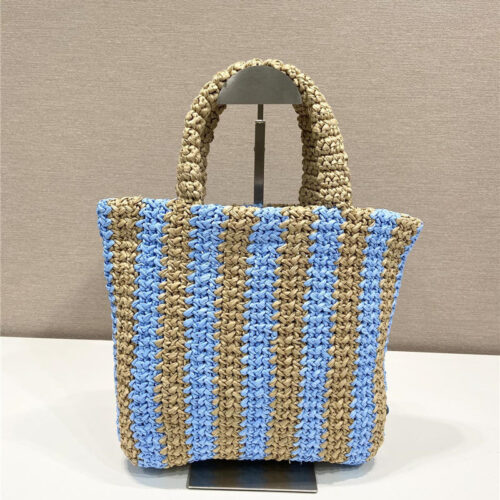 High Quality Luxury Prada Raffia Tote Bag alternate view