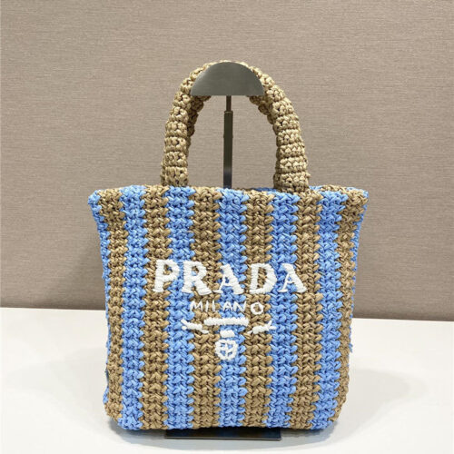 High Quality Luxury Prada Raffia Tote Bag