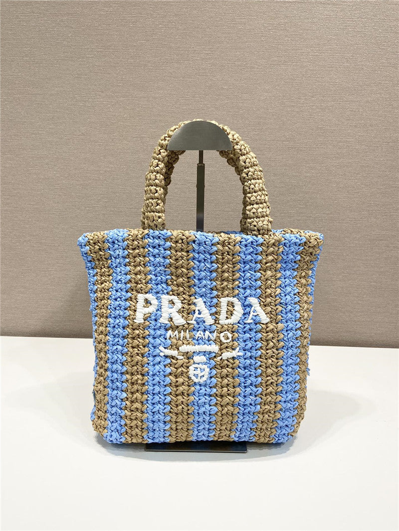 High Quality Luxury Prada Raffia Tote Bag