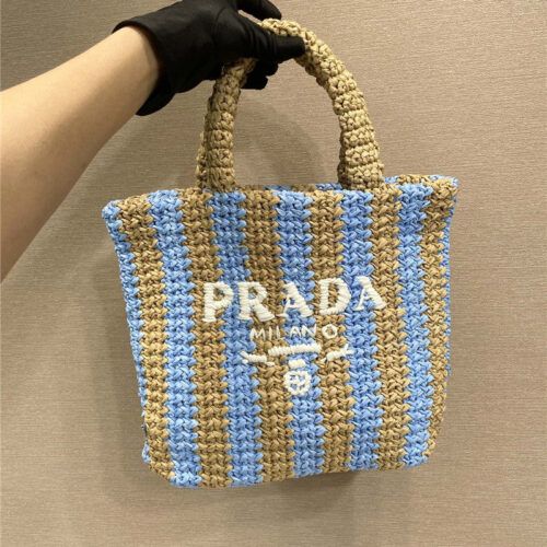 High Quality Luxury Prada Raffia Tote Bag product detail