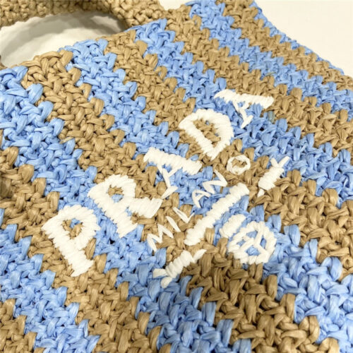 High Quality Luxury Prada Raffia Tote Bag product detail