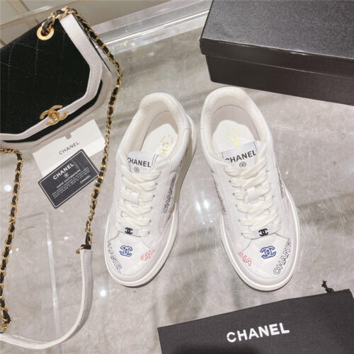 High Quality Luxury Chanel White Sneakers Womens – Style 62790 product detail