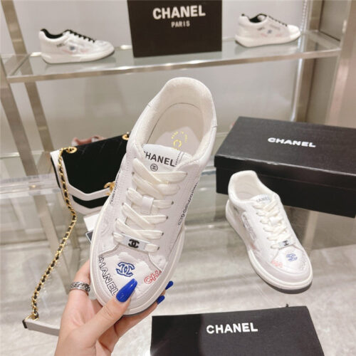 High Quality Luxury Chanel White Sneakers Womens – Style 62790 product detail