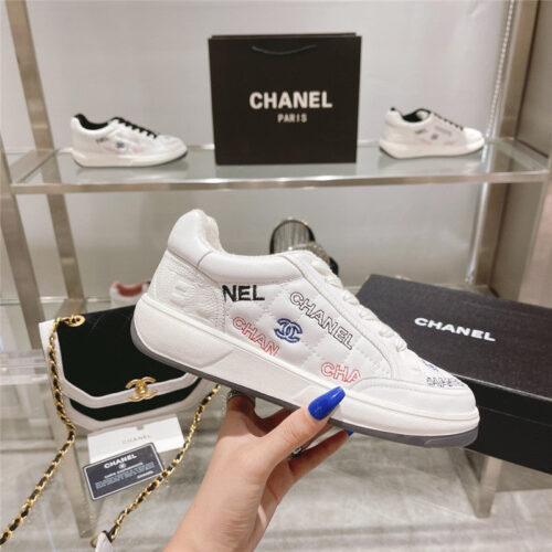 High Quality Luxury Chanel White Sneakers Womens – Style 62790 product detail