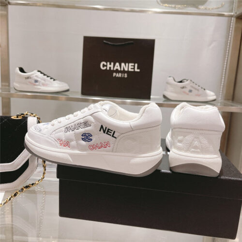 High Quality Luxury Chanel White Sneakers Womens – Style 62790 product detail