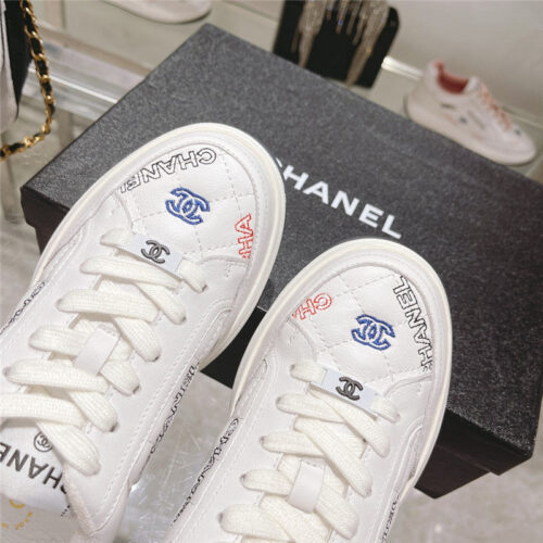 High Quality Luxury Chanel White Sneakers Womens – Style 62790 product detail