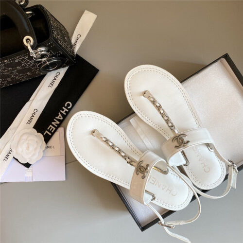 High Quality Luxury Chanel Logo Chain Sandals product detail