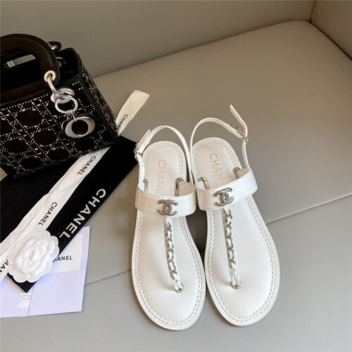 High Quality Luxury Chanel Logo Chain Sandals alternate view