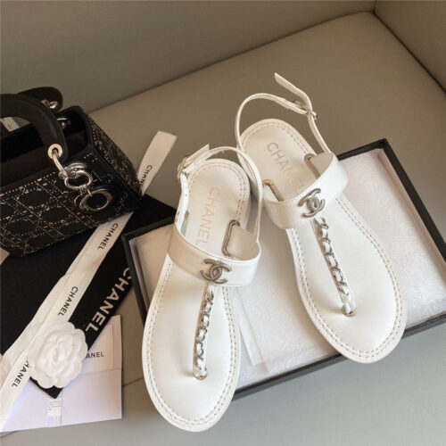 High Quality Luxury Chanel Logo Chain Sandals product detail