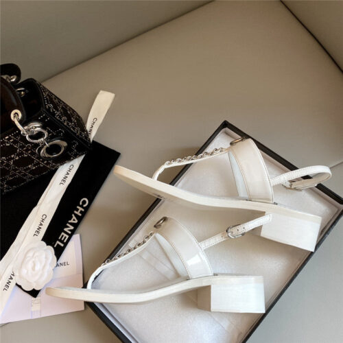High Quality Luxury Chanel Logo Chain Sandals product detail