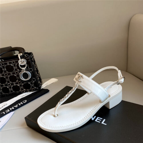 High Quality Luxury Chanel Logo Chain Sandals product detail