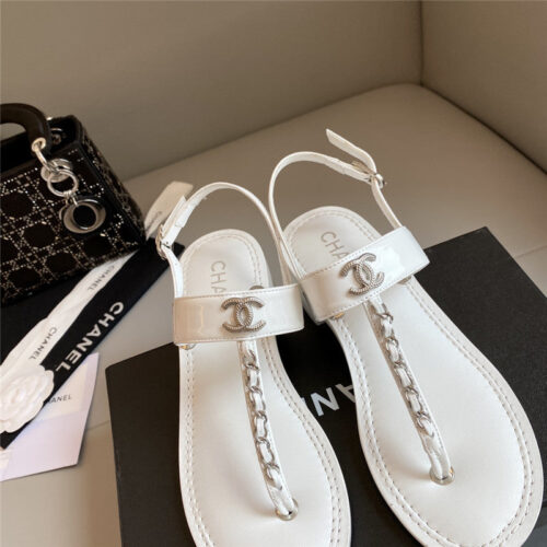 High Quality Luxury Chanel Logo Chain Sandals product detail