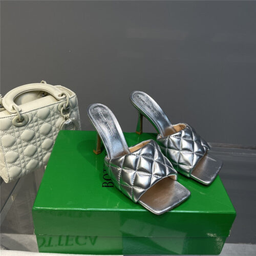 High Quality Luxury Bottega Veneta High Heel Slippers