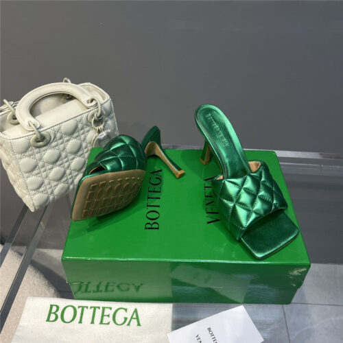 High Quality Luxury Bottega Veneta High Heel Slippers – Style 93094 product detail
