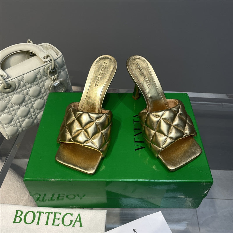 High Quality Luxury Bottega Veneta High Heel Slippers – Style 94790 product detail