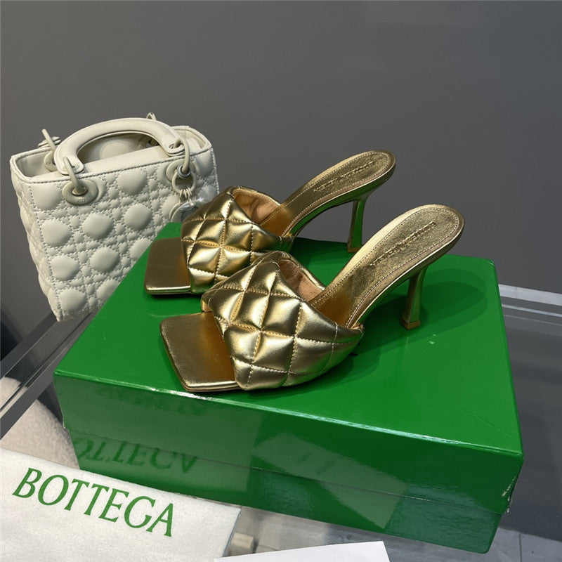 High Quality Luxury Bottega Veneta High Heel Slippers – Style 94790 product detail