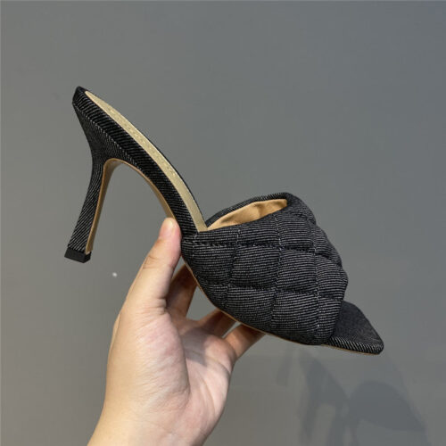 High Quality Luxury Bottega Veneta High Heel Slippers – Style 30950 product detail