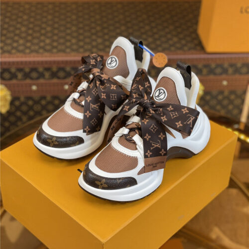 High Quality Luxury Louis Vuitton Archlight Scarf Sneakers alternate view
