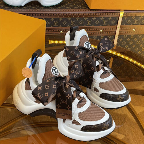 High Quality Luxury Louis Vuitton Archlight Scarf Sneakers