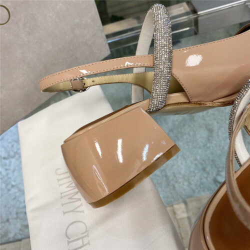 High Quality Luxury Jimmy Choo Joezie Series Flat Square Toe Shoes product detail