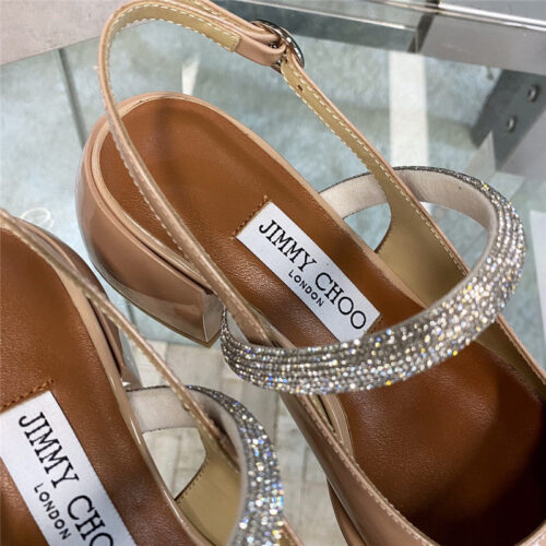 High Quality Luxury Jimmy Choo Joezie Series Flat Square Toe Shoes product detail