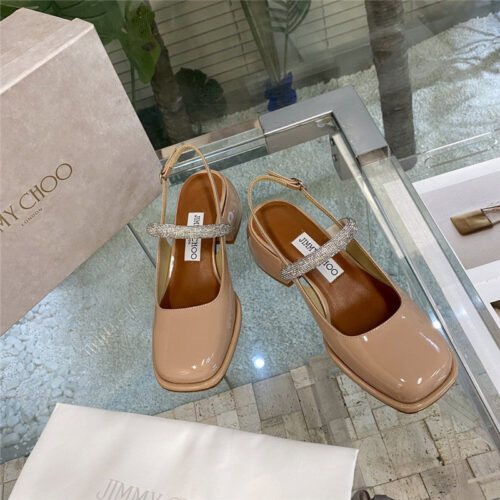 High Quality Luxury Jimmy Choo Joezie Series Flat Square Toe Shoes product detail