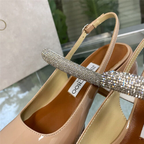 High Quality Luxury Jimmy Choo Joezie Series Flat Square Toe Shoes product detail