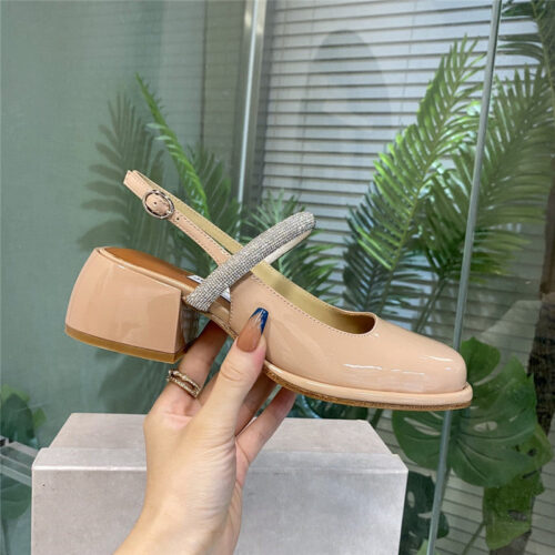 High Quality Luxury Jimmy Choo Joezie Series Flat Square Toe Shoes alternate view