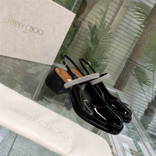 High Quality Luxury Jimmy Choo Joezie Series Flat Square Toe Shoes – Style 47799 product detail
