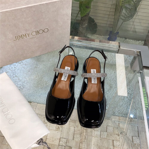 High Quality Luxury Jimmy Choo Joezie Series Flat Square Toe Shoes – Style 47799 product detail