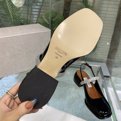 High Quality Luxury Jimmy Choo Joezie Series Flat Square Toe Shoes – Style 47799 product detail