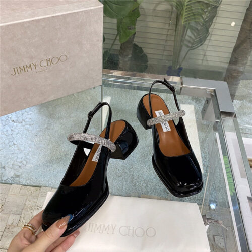 High Quality Luxury Jimmy Choo Joezie Series Flat Square Toe Shoes – Style 47799 product detail