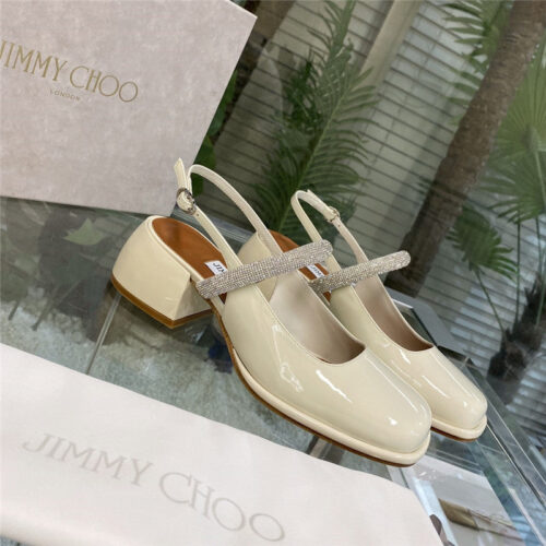 High Quality Luxury Jimmy Choo Joezie Series Flat Square Toe Shoes – Style 11639 product detail