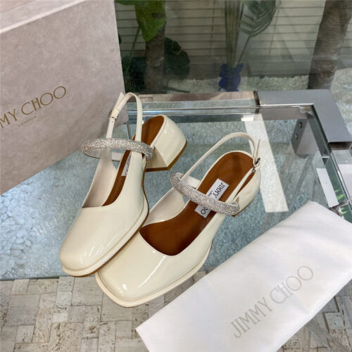 High Quality Luxury Jimmy Choo Joezie Series Flat Square Toe Shoes – Style 11639 product detail