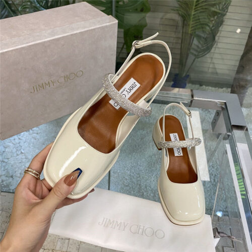 High Quality Luxury Jimmy Choo Joezie Series Flat Square Toe Shoes – Style 11639 product detail