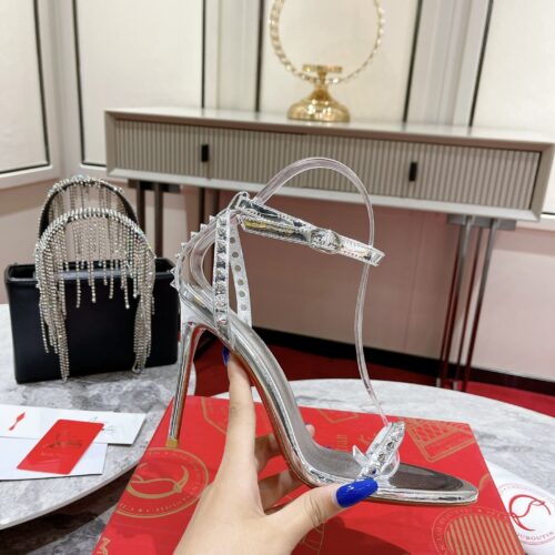 High Quality Luxury Christian Louboutin Spiked Strappy Sandals – Style 95316 alternate view