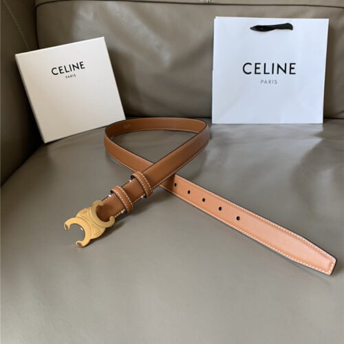 High Quality Luxury Celine Arc De Triomphe Metal Buckle Belt – Style 75718 alternate view