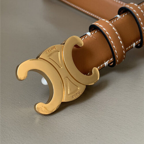 High Quality Luxury Celine Arc De Triomphe Metal Buckle Belt – Style 75718 product detail