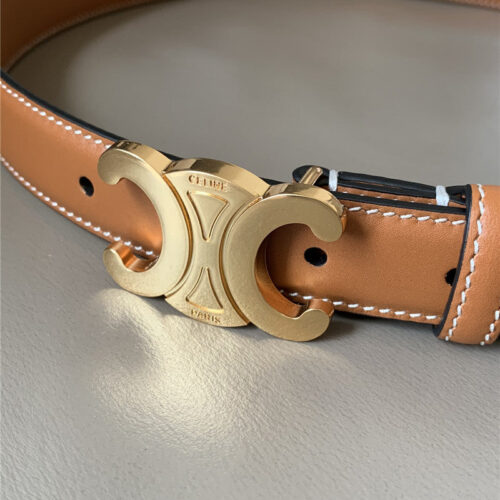 High Quality Luxury Celine Arc De Triomphe Metal Buckle Belt – Style 75718 product detail
