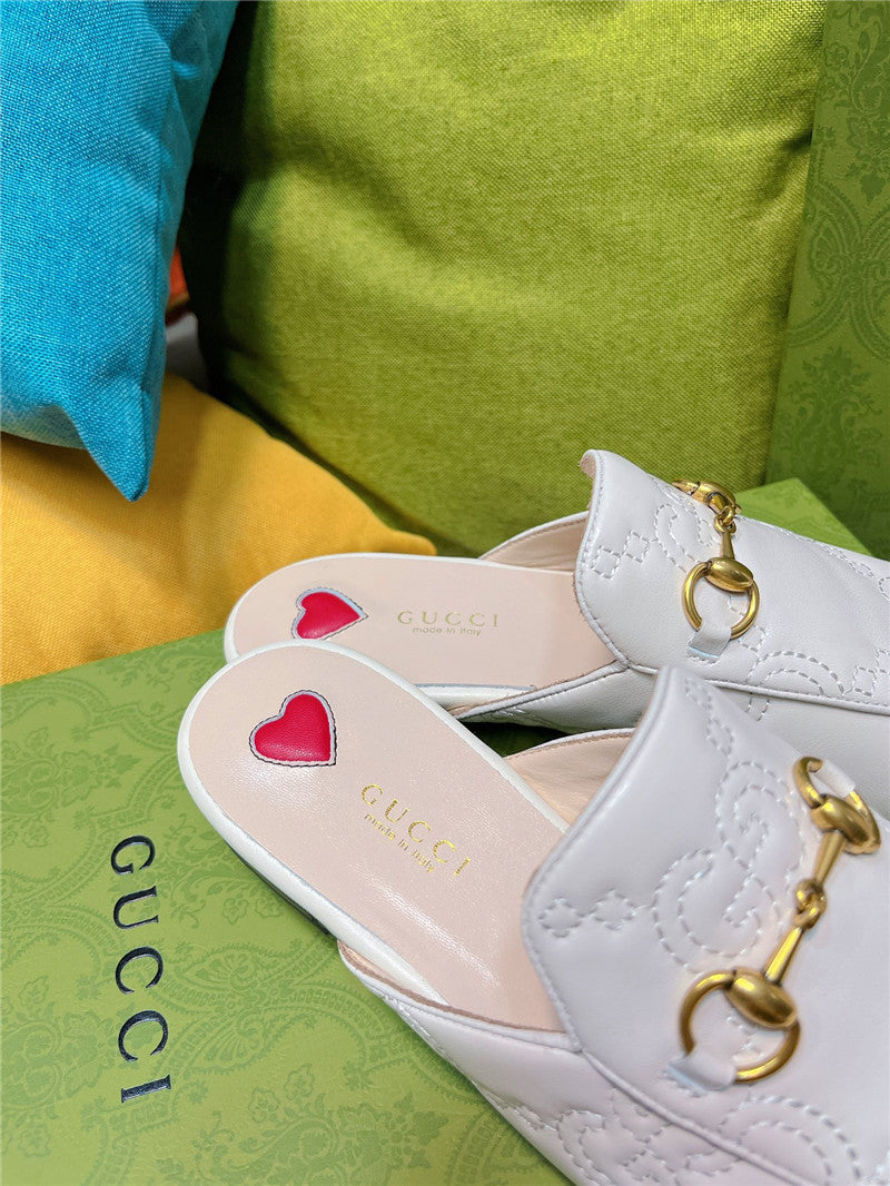 High Quality Luxury Gucci Horsebit Half Slippers – Style 46579 product detail