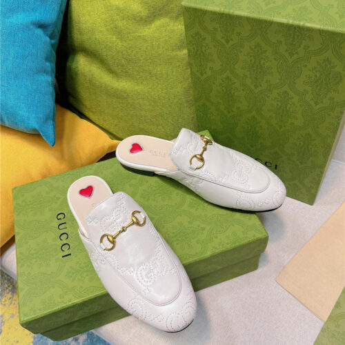 High Quality Luxury Gucci Horsebit Half Slippers – Style 46579