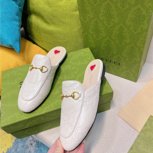 High Quality Luxury Gucci Horsebit Half Slippers – Style 46579 alternate view