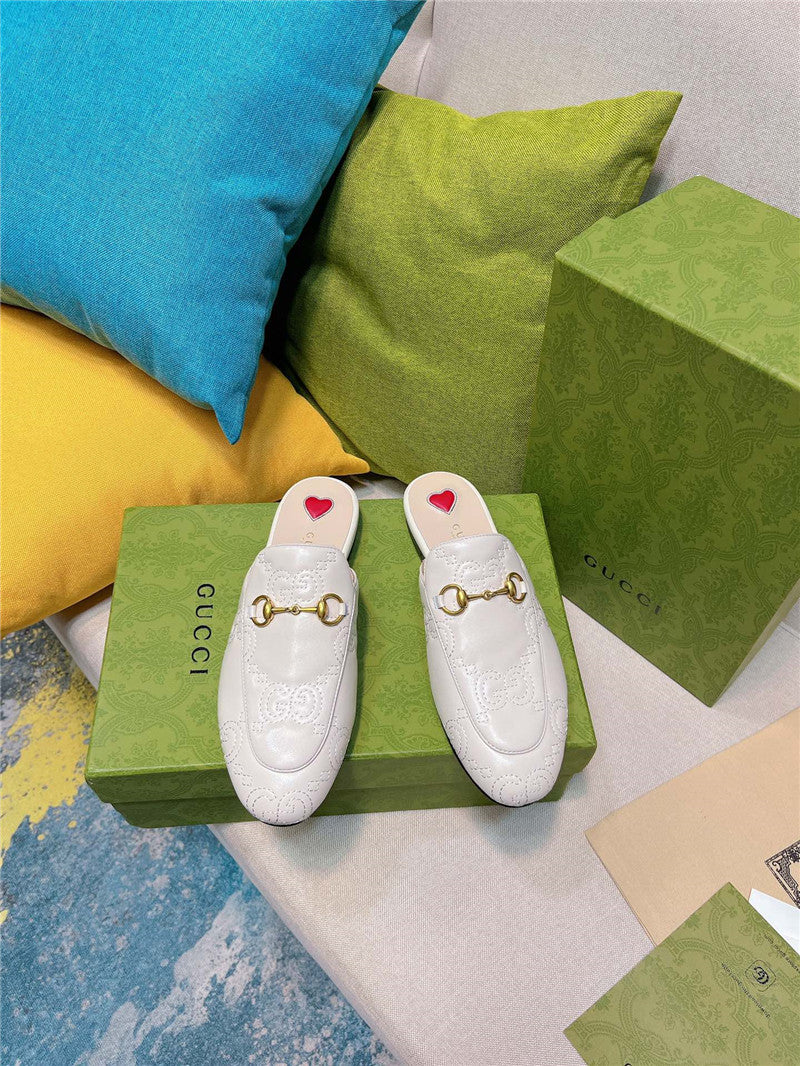 High Quality Luxury Gucci Horsebit Half Slippers – Style 46579 product detail