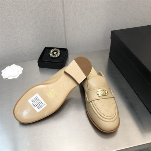 High Quality Luxury Chanel Leather Slippers Womens product detail