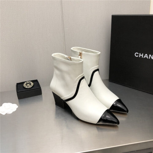 High Quality Luxury Chanel Pointed Toe Boots