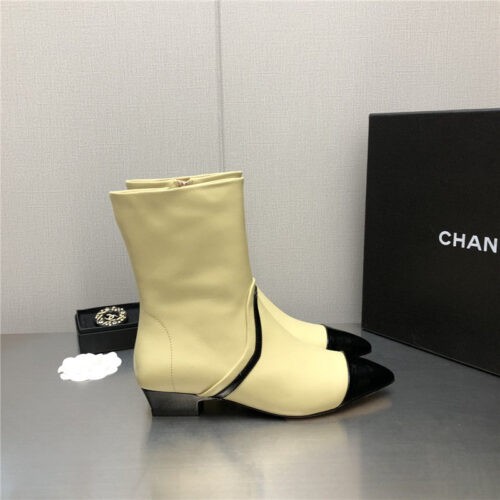 High Quality Luxury Chanel Pointed Toe Boots – Style 02694 product detail