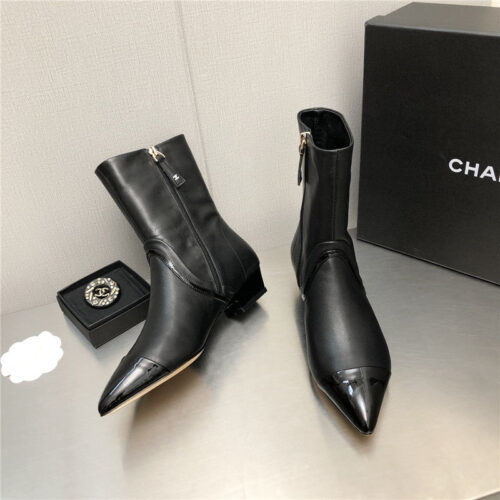 High Quality Luxury Chanel Pointed Toe Boots – Style 73318 product detail