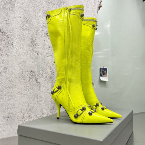 High Quality Luxury Balenciaga Pointed Toe Long Boots – Style 26339
