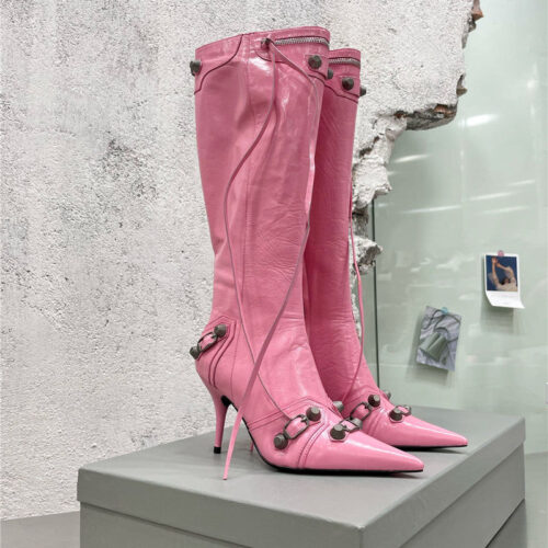 High Quality Luxury Balenciaga Pointed Toe Long Boots – Style 57411